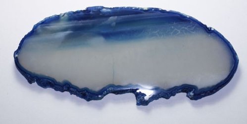 Achatscheibe - Unikat - blau - B12