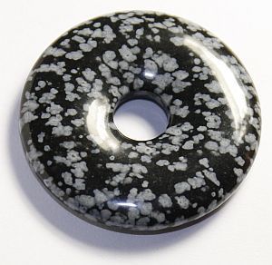 STL Donut 40 mm - (Schneeflockenobsidian) / Snowflake