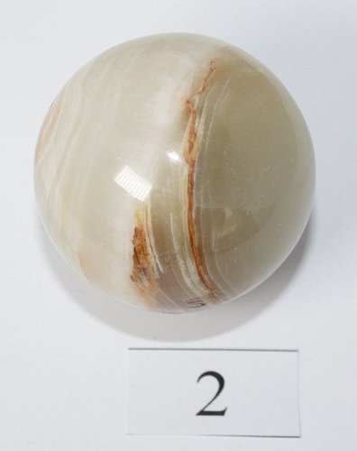 Kugel 5,1 cm Onyx-Marmor - Unikat 2