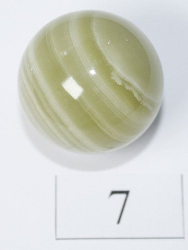 Kugel 3,8 cm Onyx-Marmor - Unikat 7