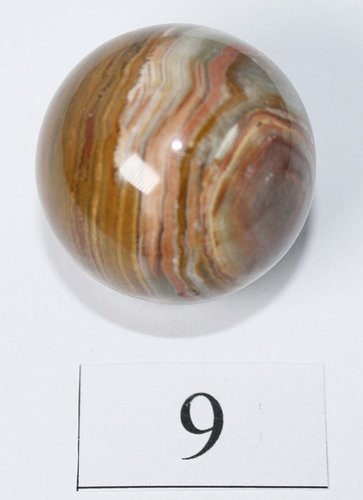 Kugel 3,8 cm Onyx-Marmor - Unikat 9