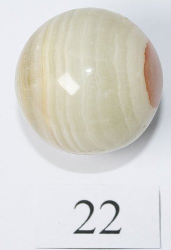 Kugel 3,8 cm Onyx-Marmor - Unikat 22